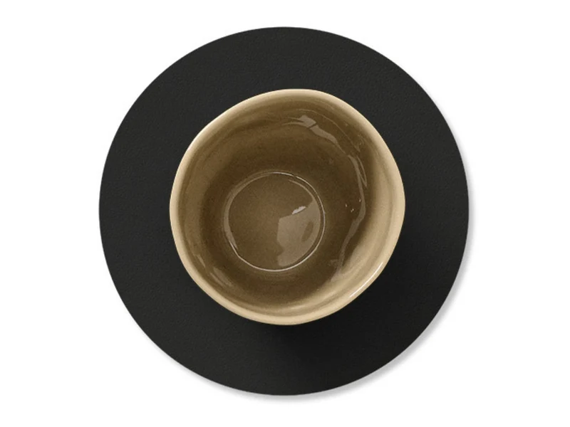 LIND DNA Nupo Untersetzer Circle black ink 10cm