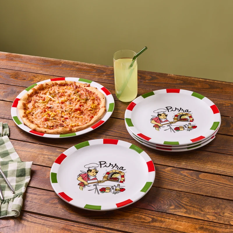 Karaca Napoly 5-teiliges 4-Personen Pizza-Set
