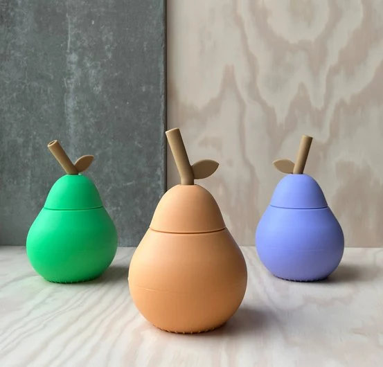 Becher "Birne" 2 Pack- Limitiert- Apricot/ Bright Green