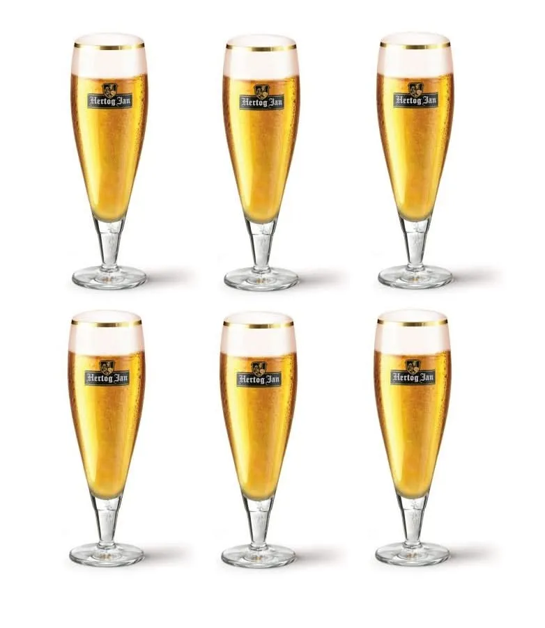 Hertog Jan Biergläser mit Fuß 250 ml - 6 Stück