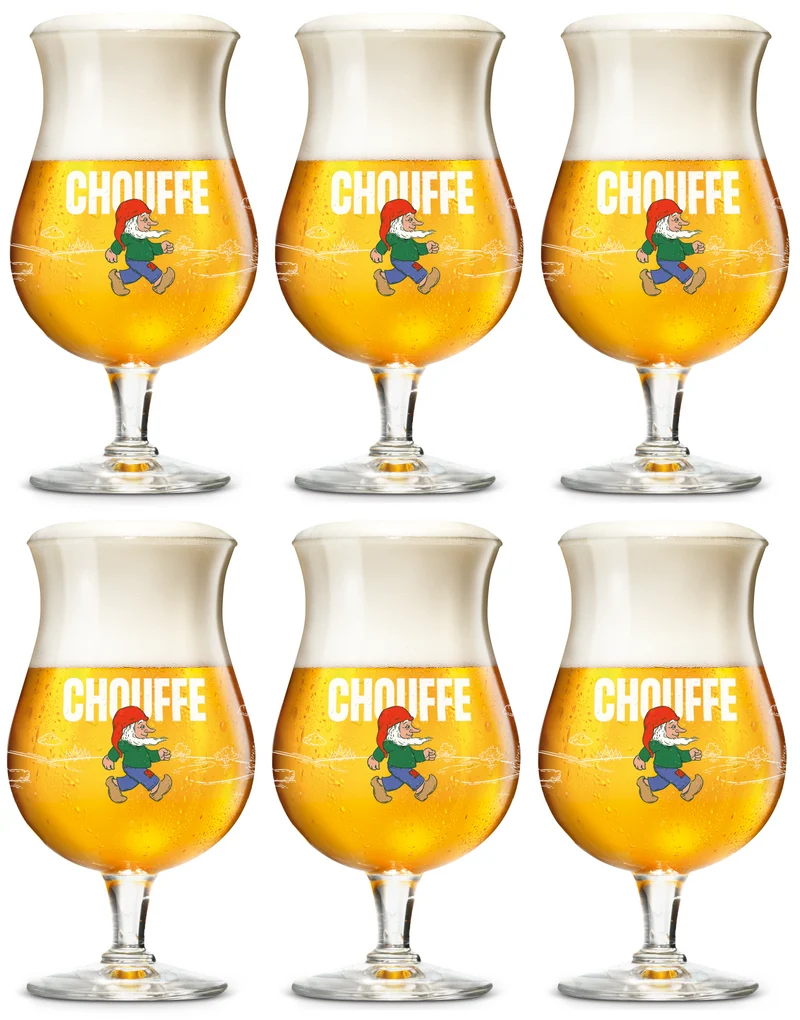 La Chouffe Biergläser 330 ml - 6 Stück