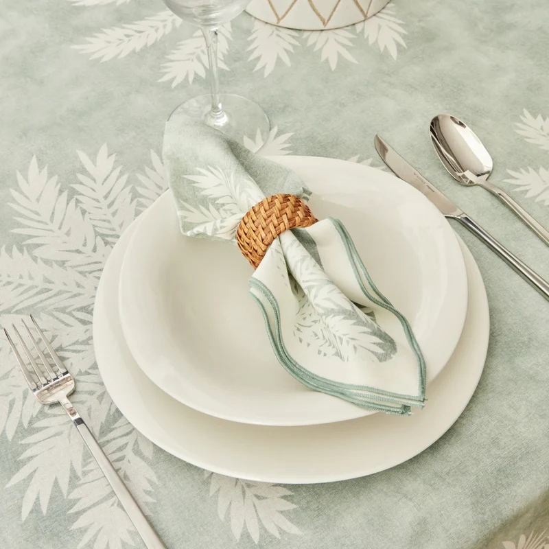 Karaca Home Juno 2er Set Serviette 40x40 cm Mint