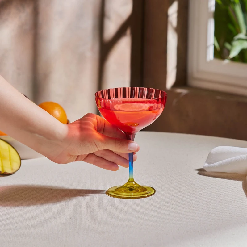 Karaca Dolce Martini und Eisbecher Rot 210 ml