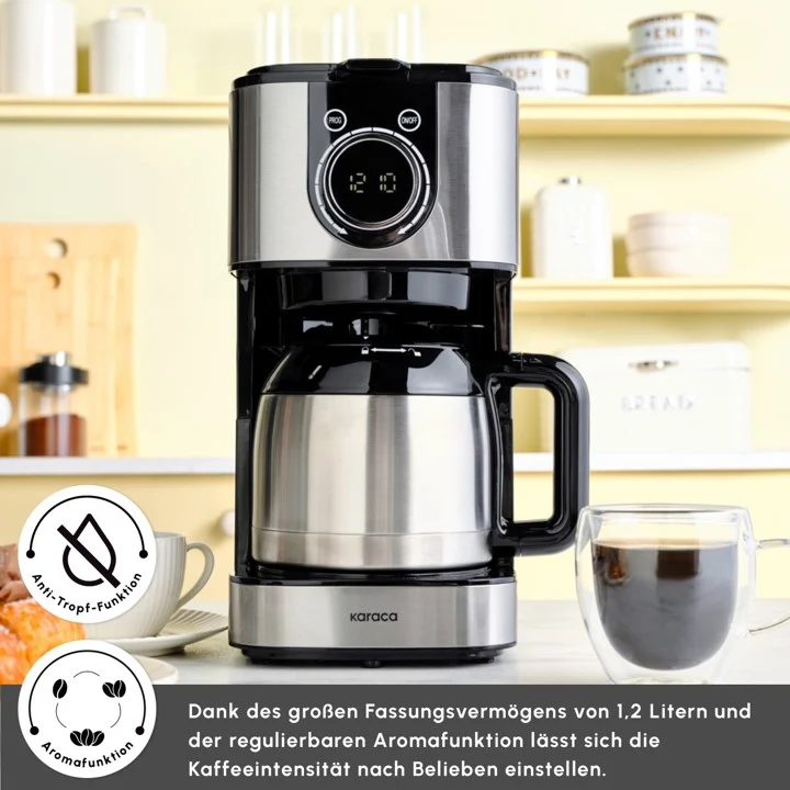 Karaca Series 2303 Stahl Filterkaffeemaschine