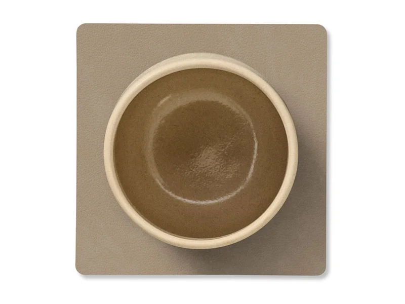 LIND DNA Nupo Untersetzer Square clay brown 10x10cm