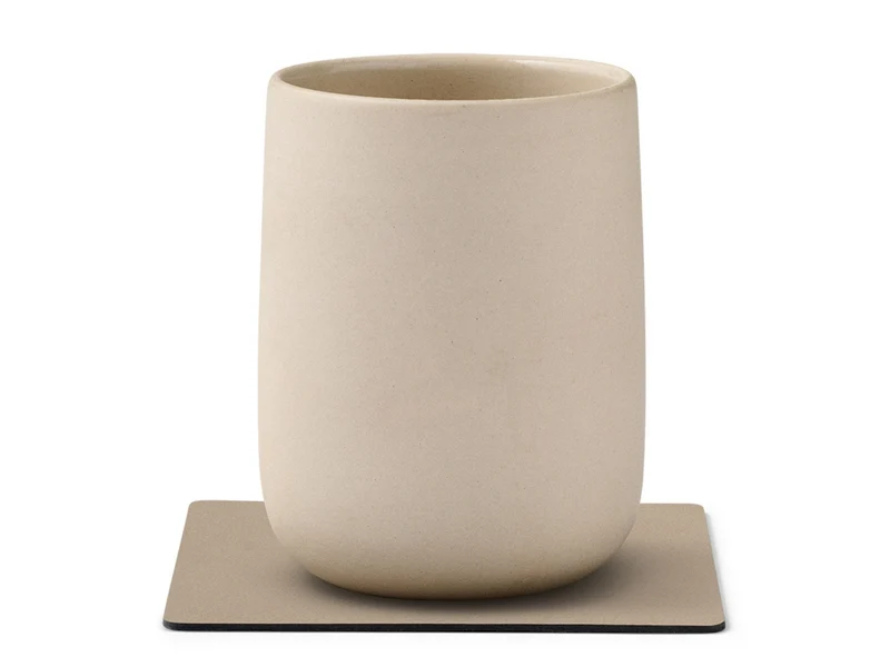 LIND DNA Nupo Untersetzer Square clay brown 10x10cm