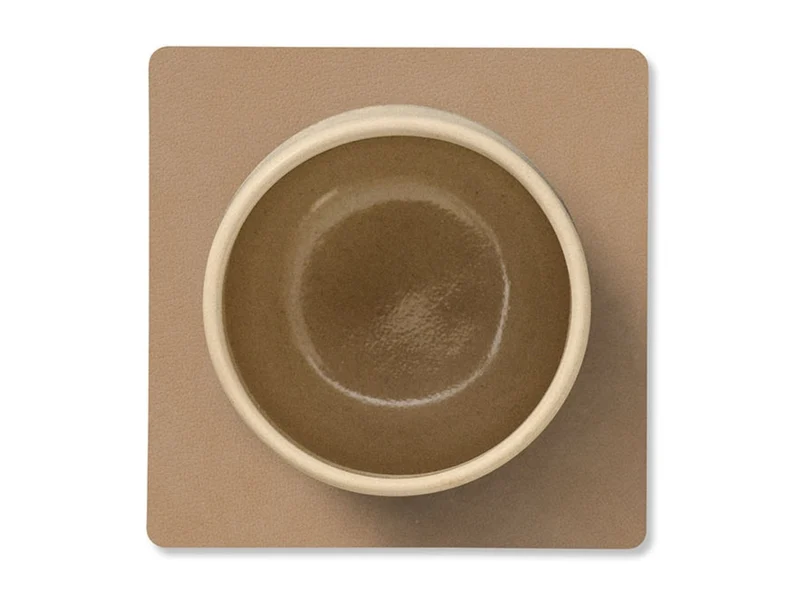 LIND DNA Nupo Untersetzer Square nougat 10x10cm