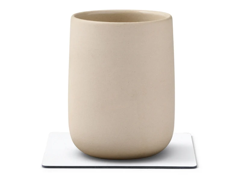 LIND DNA Nupo Untersetzer Square pure white 10x10cm