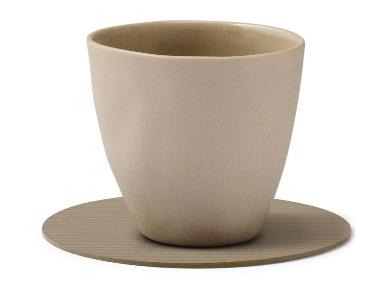 LIND DNA Corduroy Untersetzer Circle clay brown 10cm