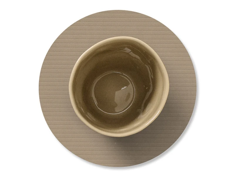 LIND DNA Corduroy Untersetzer Circle clay brown 10cm