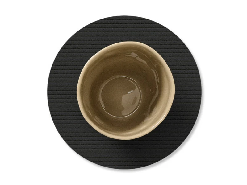 LIND DNA Corduroy Untersetzer Circle black ink 10cm