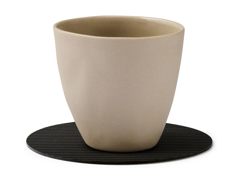 LIND DNA Corduroy Untersetzer Circle black ink 10cm
