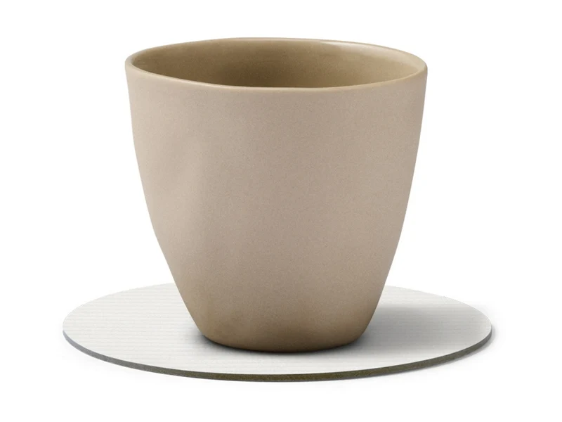 LIND DNA Corduroy Untersetzer Circle pure white 10cm