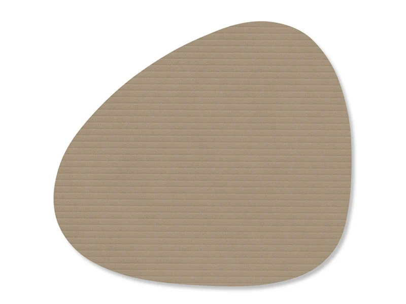 LIND DNA Corduroy Untersetzer Curve clay brown 11x13cm