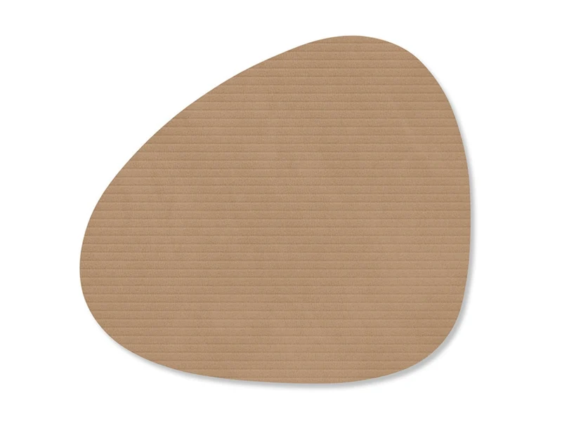 LIND DNA Corduroy Untersetzer Curve nougat 11x13cm