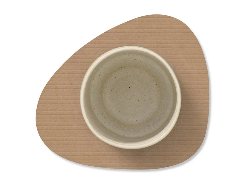 LIND DNA Corduroy Untersetzer Curve nougat 11x13cm