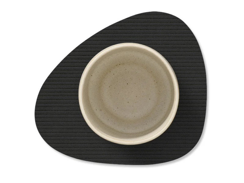 LIND DNA Corduroy Untersetzer Curve black ink 11x13cm