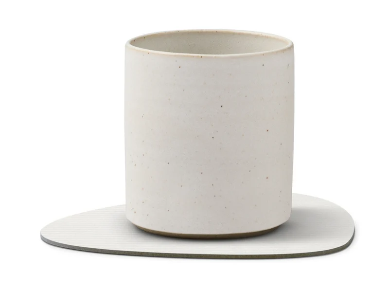 LIND DNA Corduroy Untersetzer Curve pure white 11x13cm