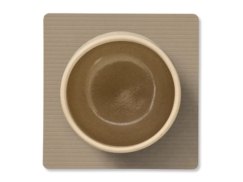 LIND DNA Corduroy Untersetzer Square clay brown 10x10cm
