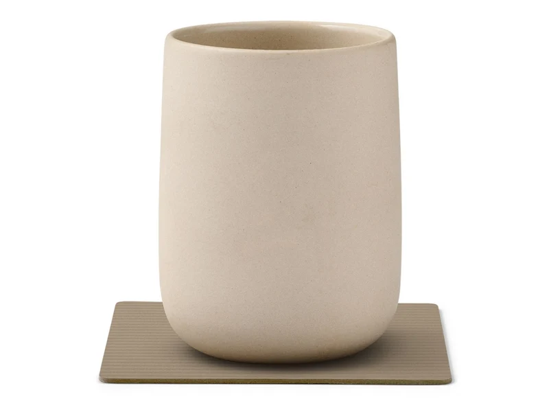 LIND DNA Corduroy Untersetzer Square clay brown 10x10cm