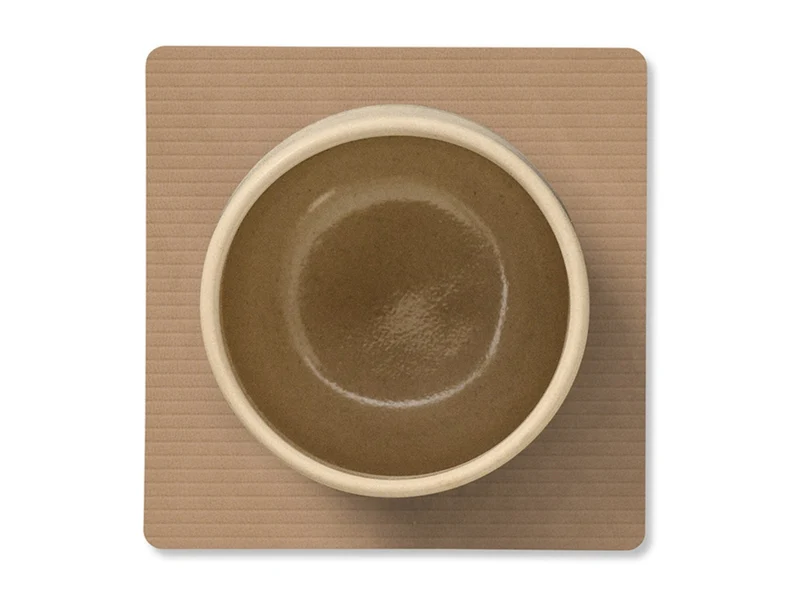 LIND DNA Corduroy Untersetzer Square nougat 10x10cm