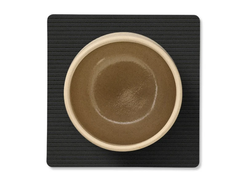 LIND DNA Corduroy Untersetzer Square black ink 10x10cm