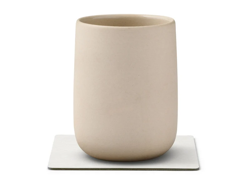LIND DNA Corduroy Untersetzer Square pure white 10x10cm