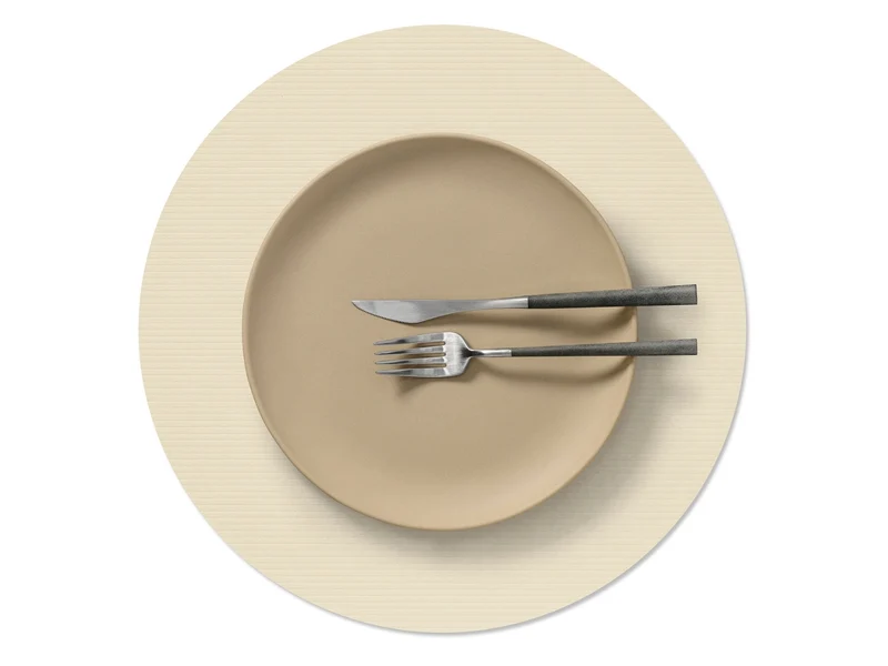 LIND DNA Corduroy Tischset Circle L vanilla 38cm