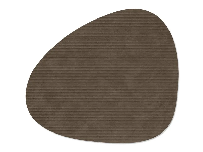 LIND DNA Corduroy Tischset Curve L caviar 37x44cm