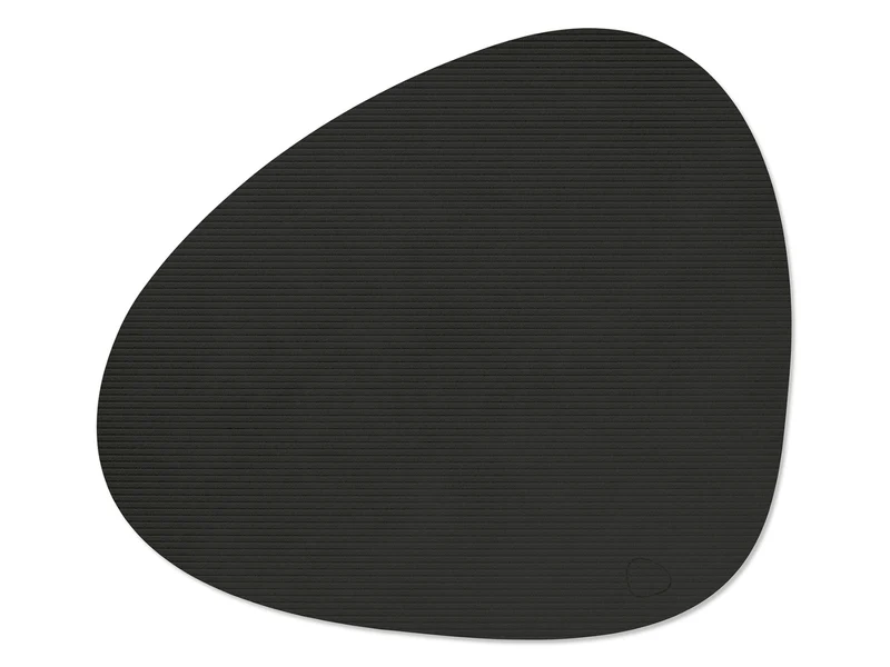 LIND DNA Corduroy Tischset Curve L pure black ink 37x44cm