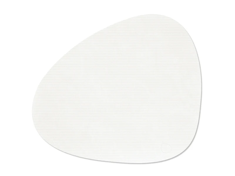 LIND DNA Corduroy Tischset Curve L pure white 37x44cm