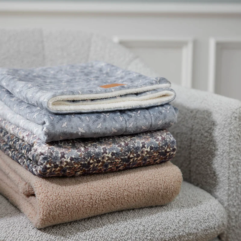 Flauschige Pearl Velvet Babydecke Extra Warm