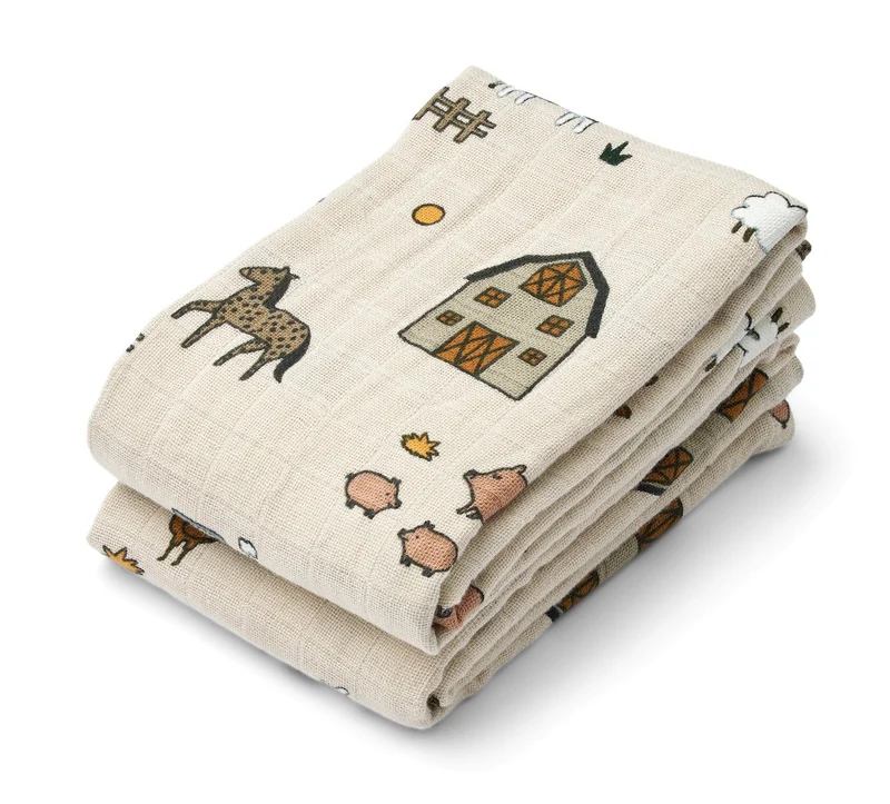 Mulltücher "Farm" 2er Pack