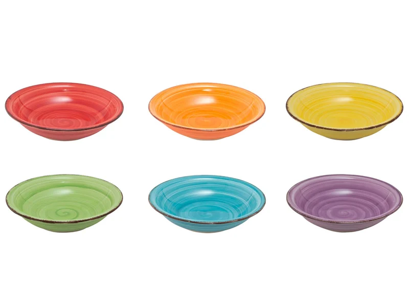 Studio Tavola Tiefe Teller Sunny Summer ø 21 cm - 6 Stück