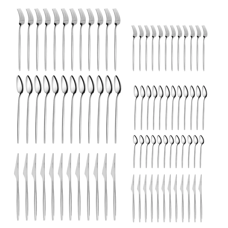 Karaca Moongate 316+ 84-Teiliges Premium Besteckset für 12 - In Box