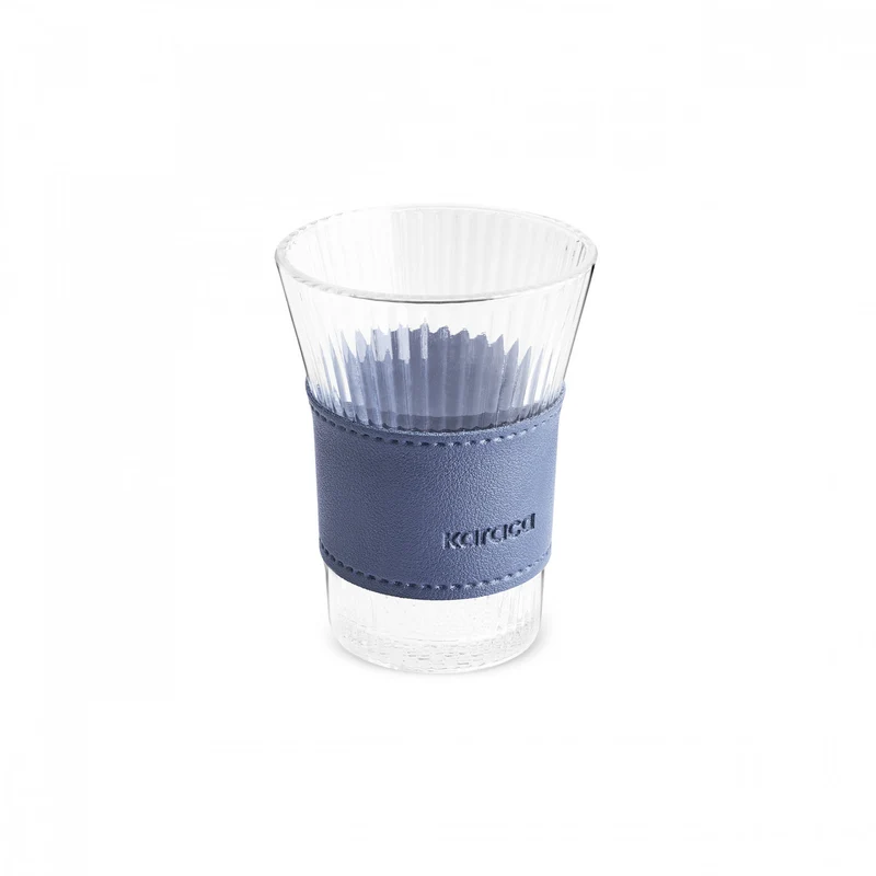 Karaca Leder Cool Touch Latte Glas 210 Ml Marineblau