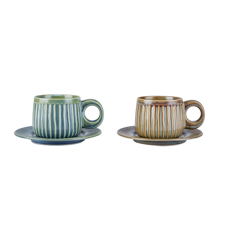 Karaca Arthur Grün & Blau Teetasse, 260 ml