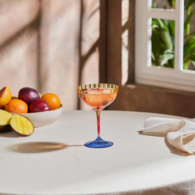 Karaca Bettle Gelbes Martini und Eisdessertglas