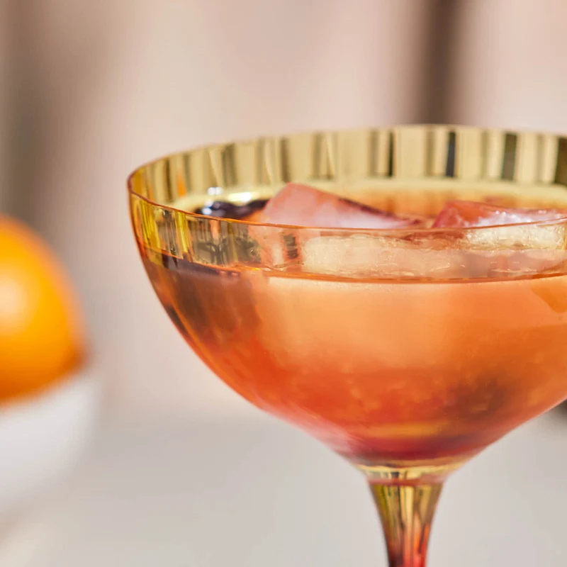 Karaca Bettle Gelbes Martini und Eisdessertglas