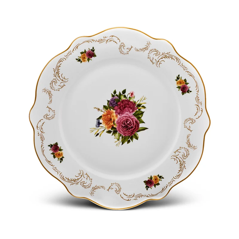 Karaca Antique Porcelain 24 Stück 6 Sitzer Dinner Set