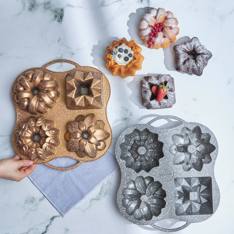 Karaca Cake Pro 4-teilige Goldguss-Kuchenform