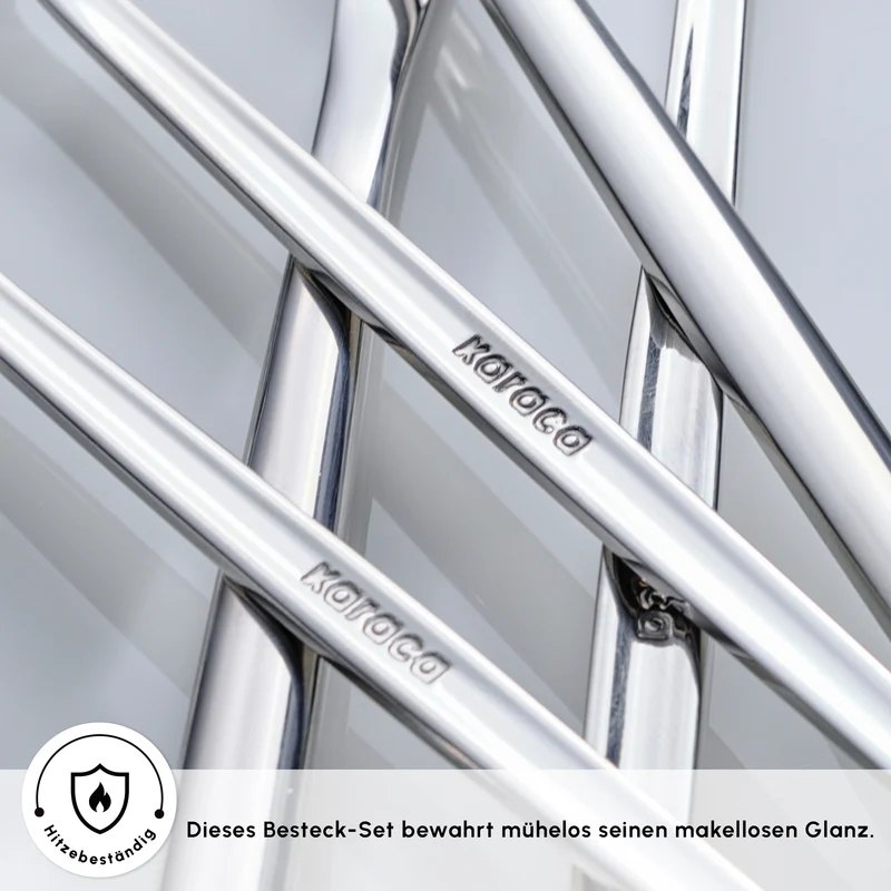Karaca Orion Platin 30-teiliges Besteckset für 6 Personen