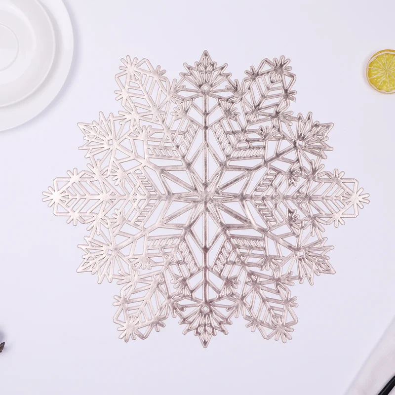 Karaca Home Snow Flake 2-teiliges Platzset Gold