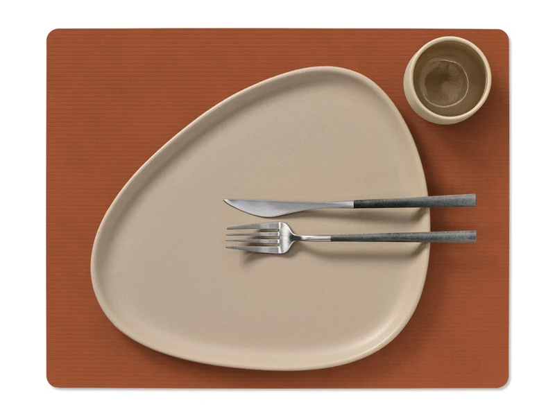 LIND DNA Corduroy Tischset Square L rust 35x45cm