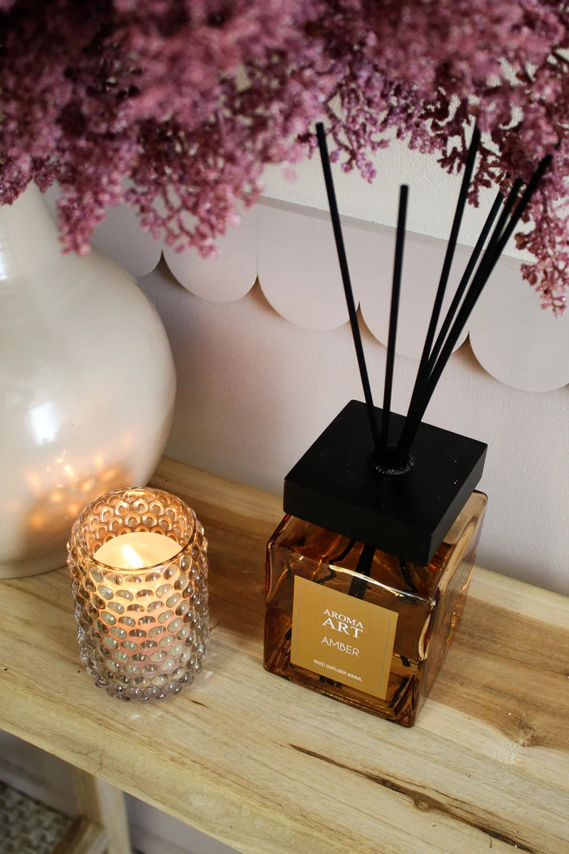 Diffuser-Set "Aroma Art" Amber 800ml Amberglas 23x23x39cm