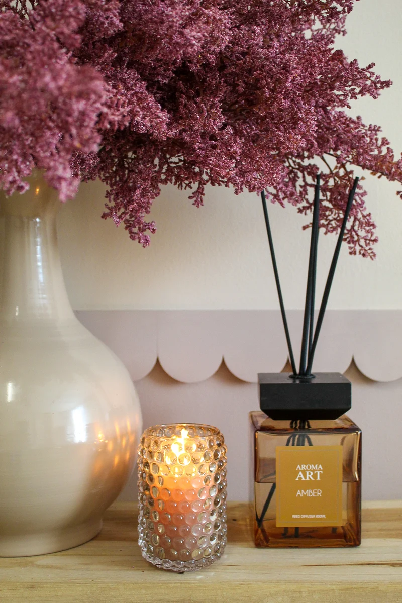 Diffuser-Set "Aroma Art" Amber 800ml Amberglas 23x23x39cm