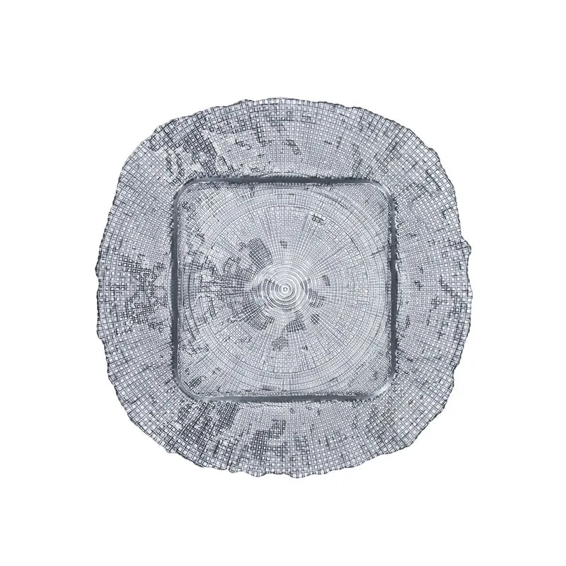 Karaca Canvas Quadratischer Boden Silber