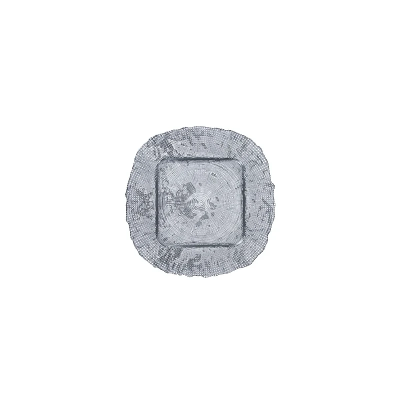 Karaca Canvas Quadratischer Boden Silber