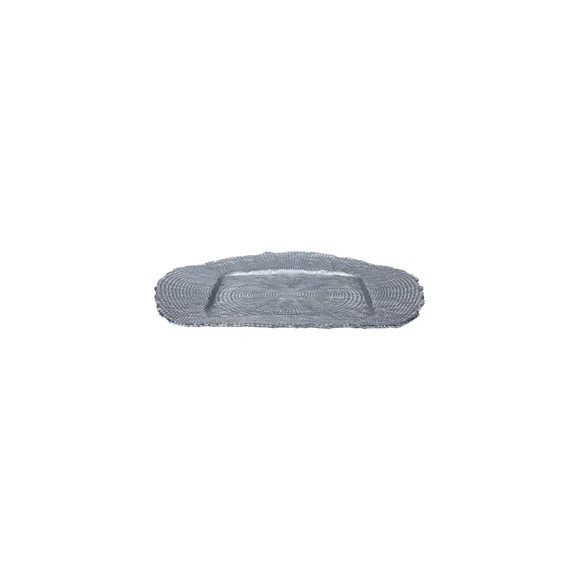 Karaca Canvas Quadratischer Boden Silber