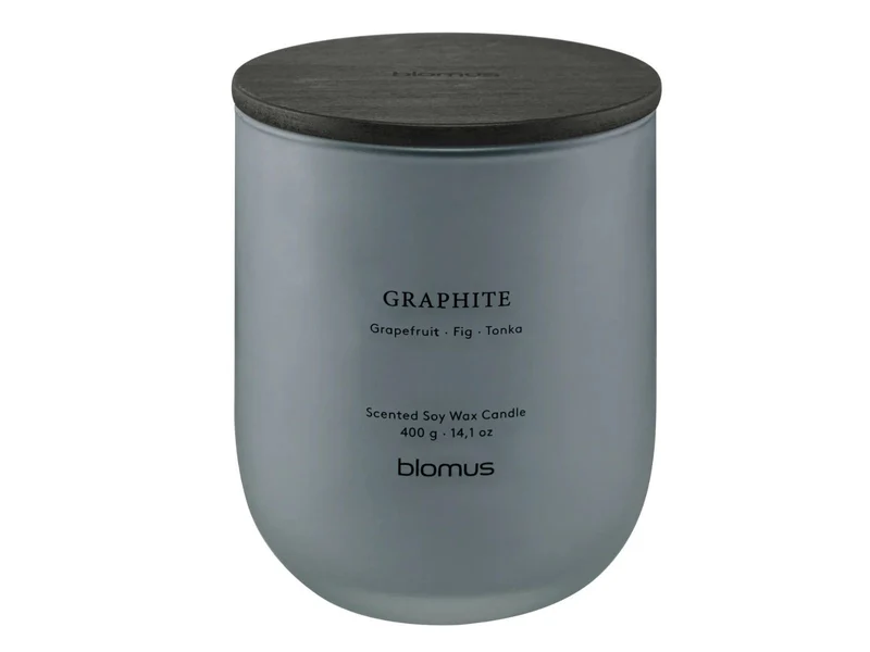 Blomus TUOKSU Duftkerze L Graphite sharkskin 11cm
